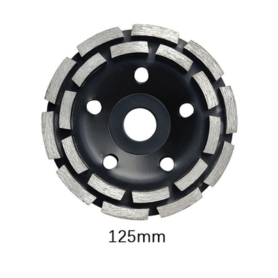Schwarze 5 doppelte Reihe Diamond Cup Wheel Sintered des Zoll-125mm