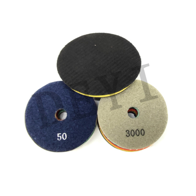 Bewegen Sie 3 nass 100 Grit Diamond Pad For Quartz Engineered Stein des Schritt-Schritt für Schritt fort
